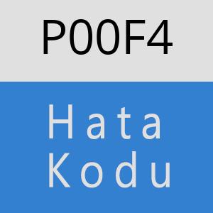 P00F4 hatasi