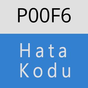 P00F6 hatasi