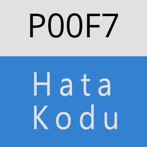 P00F7 hatasi