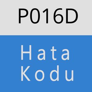 P016D hatasi