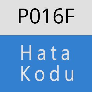 P016F hatasi