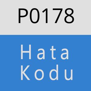 P0178 hatasi