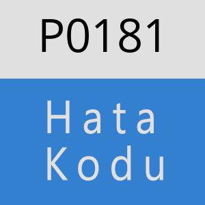 P0181 hatasi