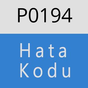 P0194 hatasi