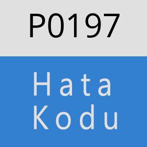 P0197 hatasi