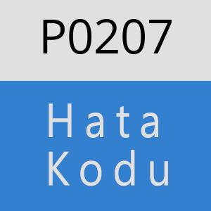 P0207 hatasi