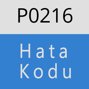 P0216 hatasi