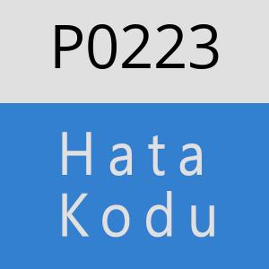 P0223 hatasi