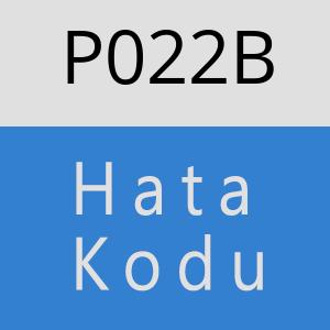 P022B hatasi