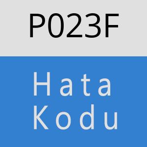 P023F hatasi