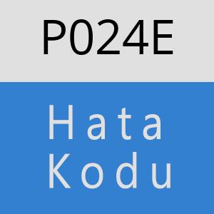 P024E hatasi