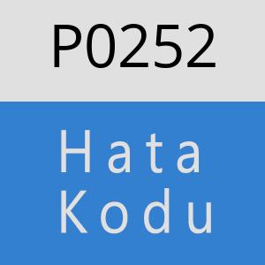 P0252 hatasi