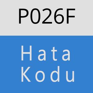 P026F hatasi