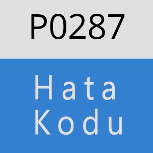 P0287 hatasi