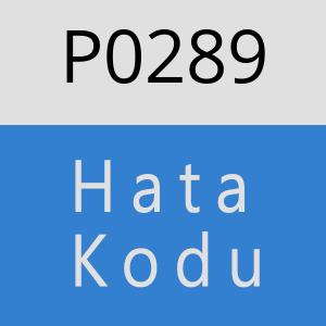 P0289 hatasi