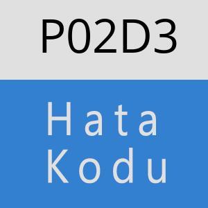 P02D3 hatasi