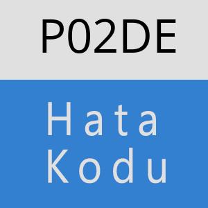 P02DE hatasi