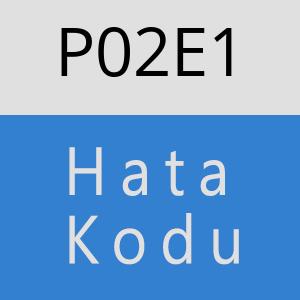 P02E1 hatasi