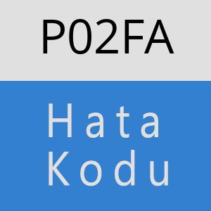 P02FA hatasi