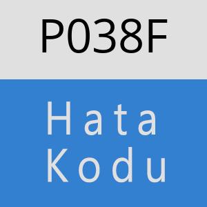 P038F hatasi