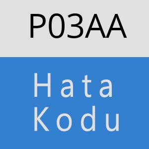 P03AA hatasi