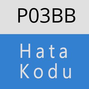 P03BB hatasi