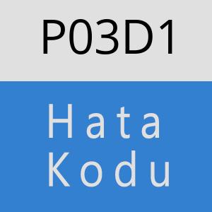 P03D1 hatasi