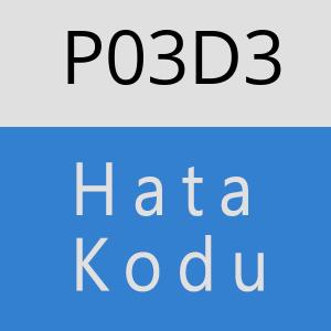 P03D3 hatasi