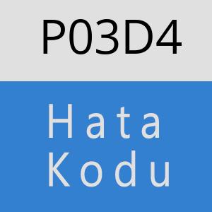 P03D4 hatasi