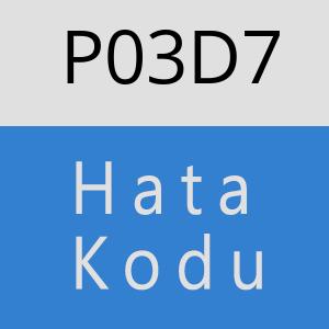 P03D7 hatasi