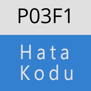 P03F1 hatasi