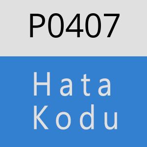 P0407 hatasi