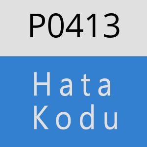 P0413 hatasi