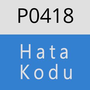 P0418 hatasi