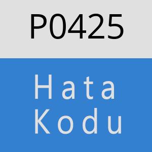 P0425 hatasi