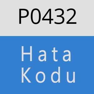 P0432 hatasi