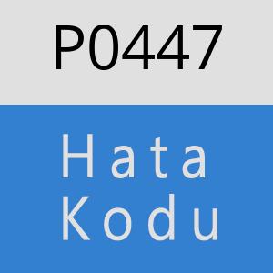 P0447 hatasi