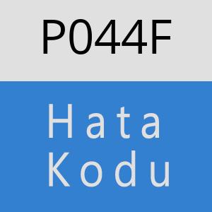 P044F hatasi