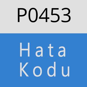 P0453 hatasi