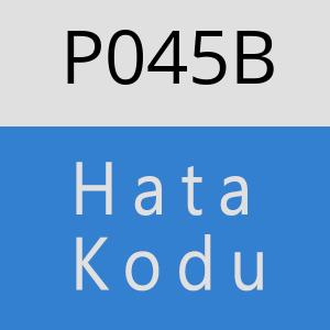 P045B hatasi