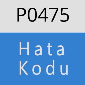 P0475 hatasi