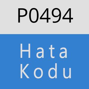 P0494 hatasi