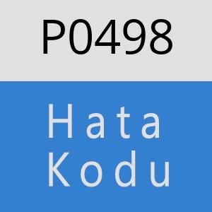 P0498 hatasi