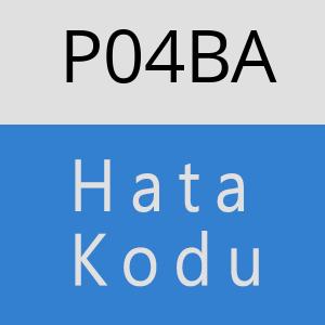 P04BA hatasi