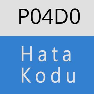 P04D0 hatasi