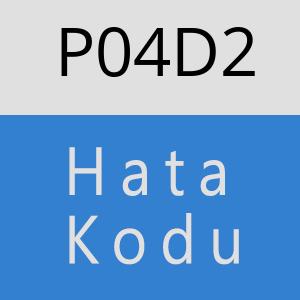 P04D2 hatasi