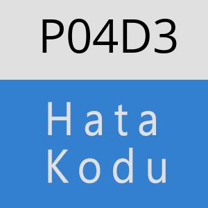 P04D3 hatasi