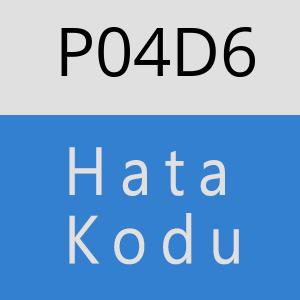 P04D6 hatasi