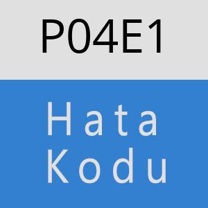 P04E1 hatasi