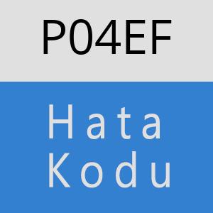 P04EF hatasi